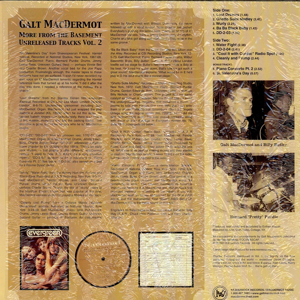Galt MacDermot - More From The Basement (Unreleased Tracks Vol. 2)