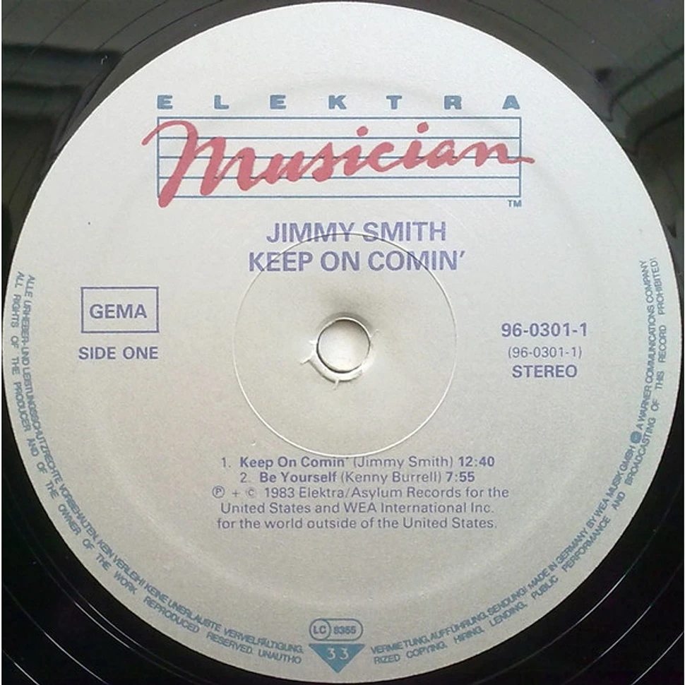 Jimmy Smith - Keep On Coming