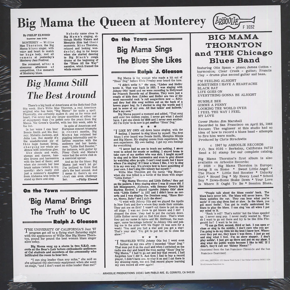 Big Mama Thorton - Big Mama: Queen At Monterey