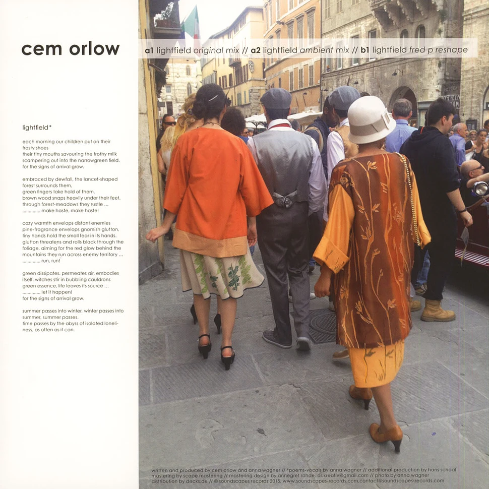 Cem Orlow - Lightfield EP Fred P Remix