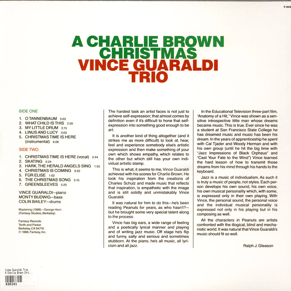 Vince Guaraldi Trio - A Charlie Brown Christmas