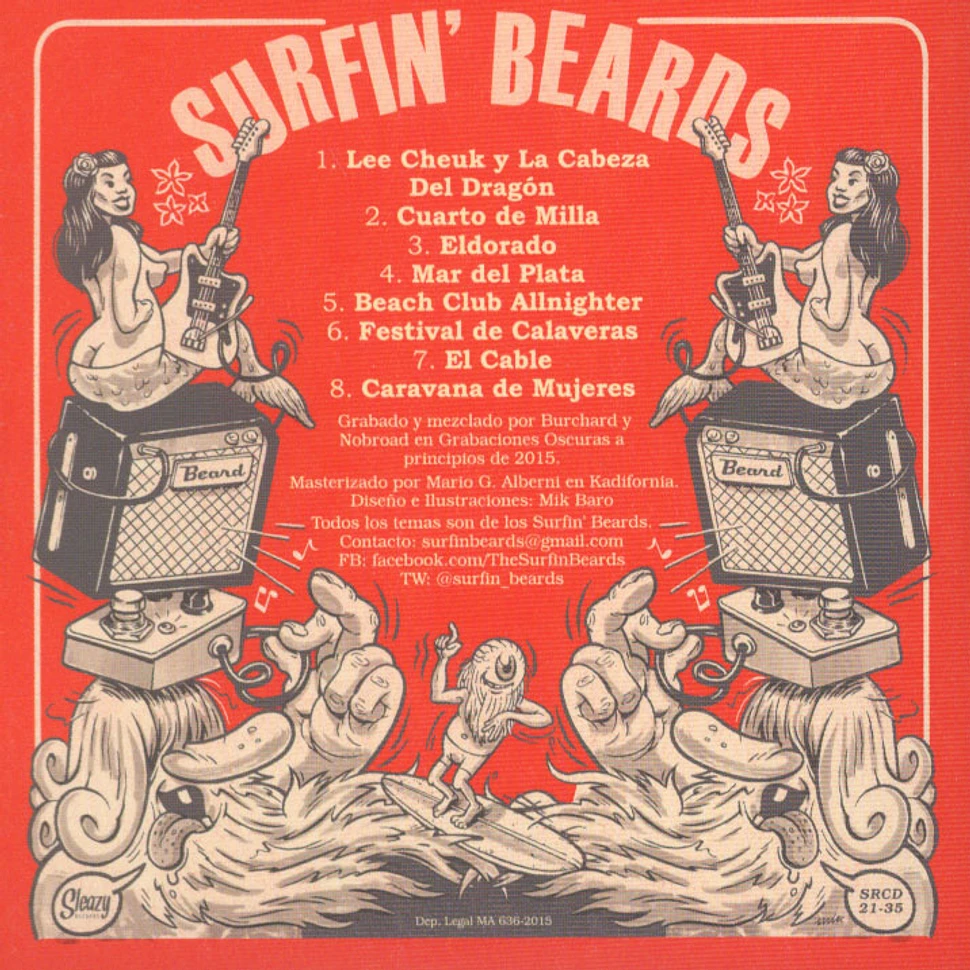 Surfin' Beards - Lee Cheuck Y La Cabeza Del Dragon