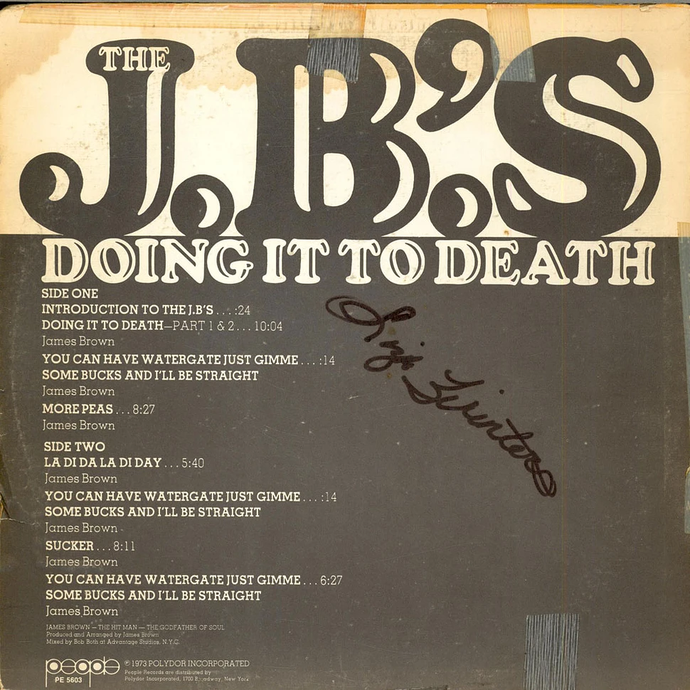 The J.B.'s - Doing It To Death