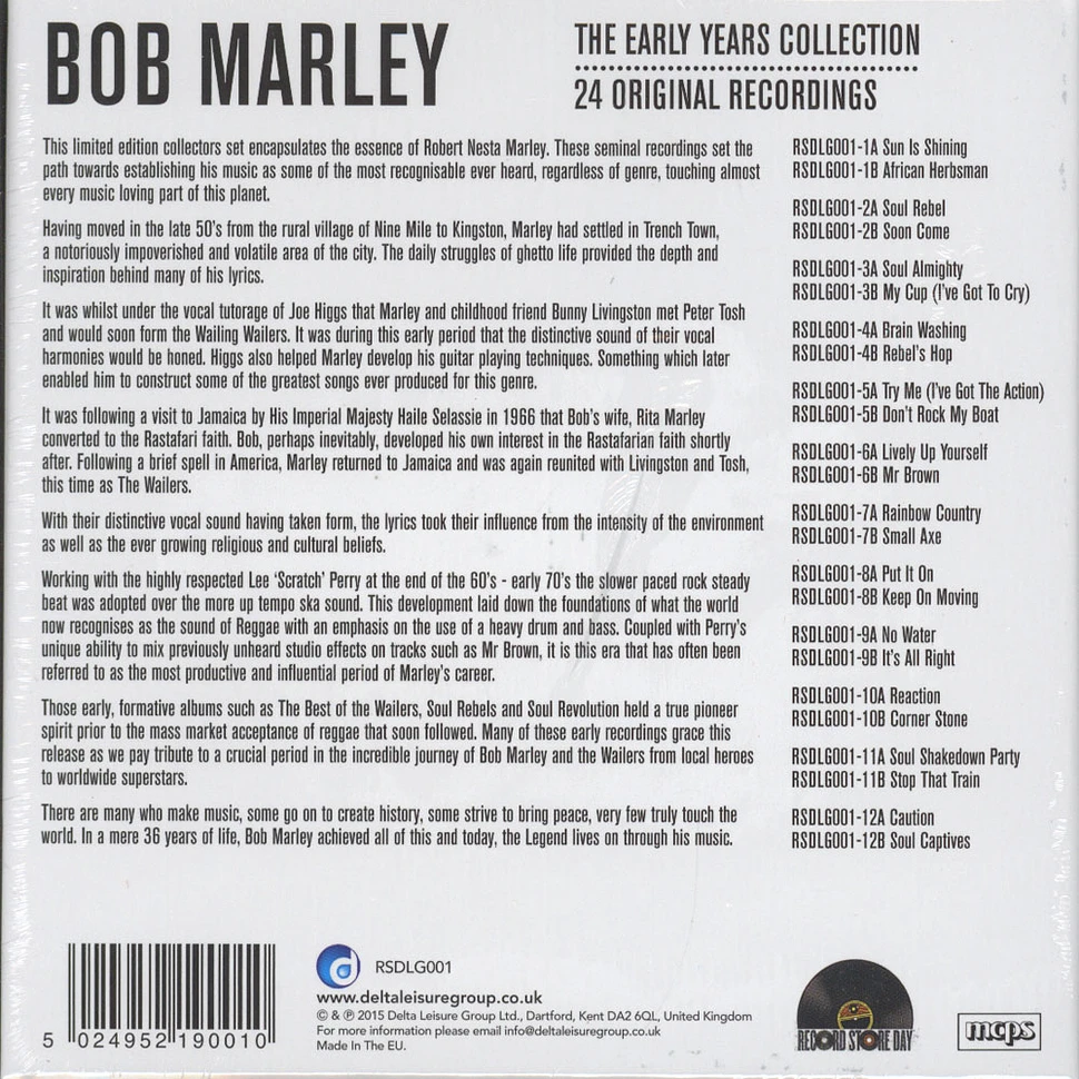 Bob Marley - The Early Years Collection