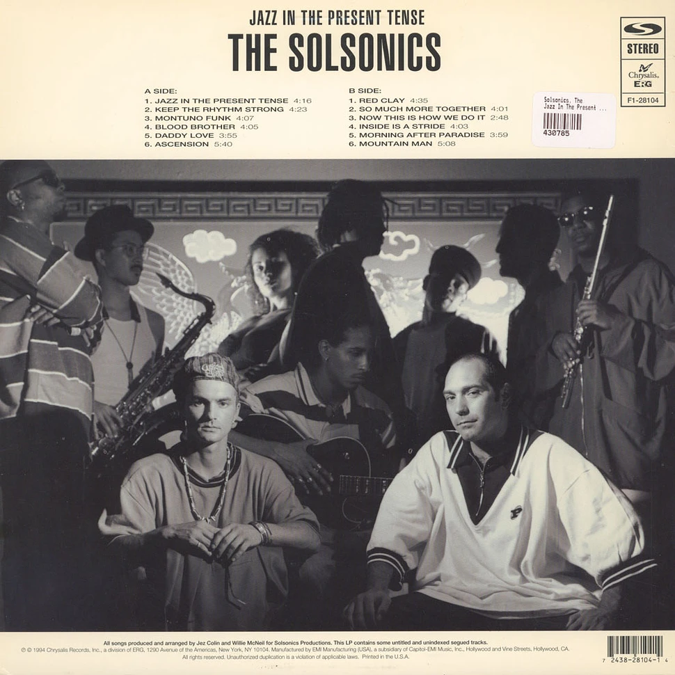 The Solsonics - Jazz In The Present Tense