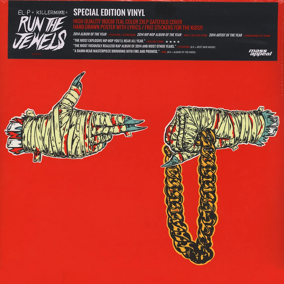 Run The Jewels (El-P + Killer Mike) - Run The Jewels 2 Teal Vinyl Edition