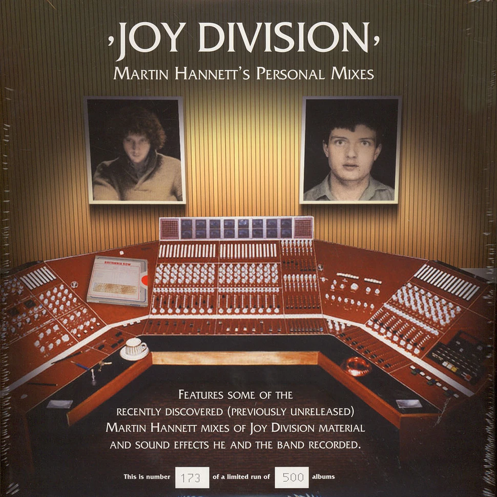 Joy Division - Martin Hannett's Personal Mixes Colored Vinyl Edition