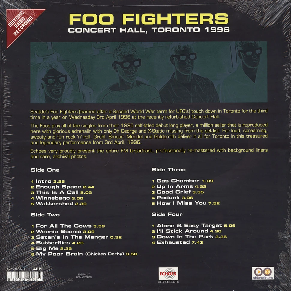 Foo Fighters - Concert Hall, Toronto 1996