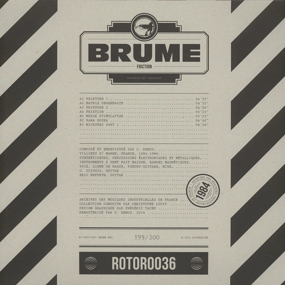 Brume - Friction Black Vinyl Edition