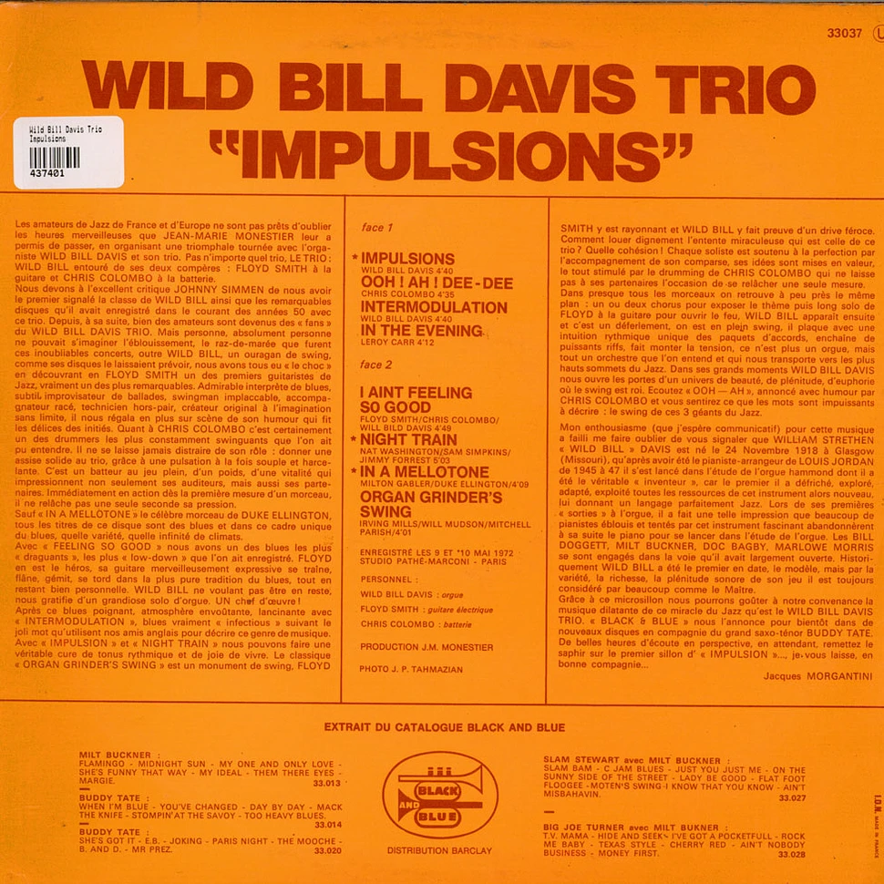 Wild Bill Davis Trio - Impulsions