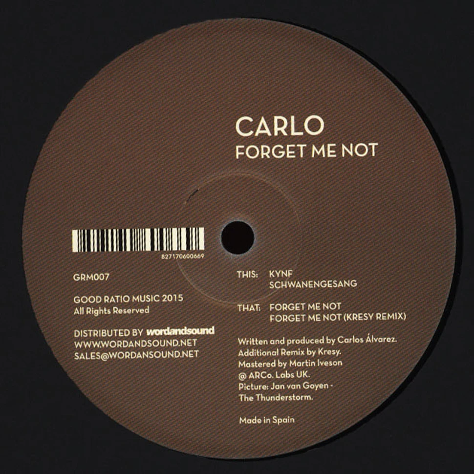 Carlo - Forget Me Not