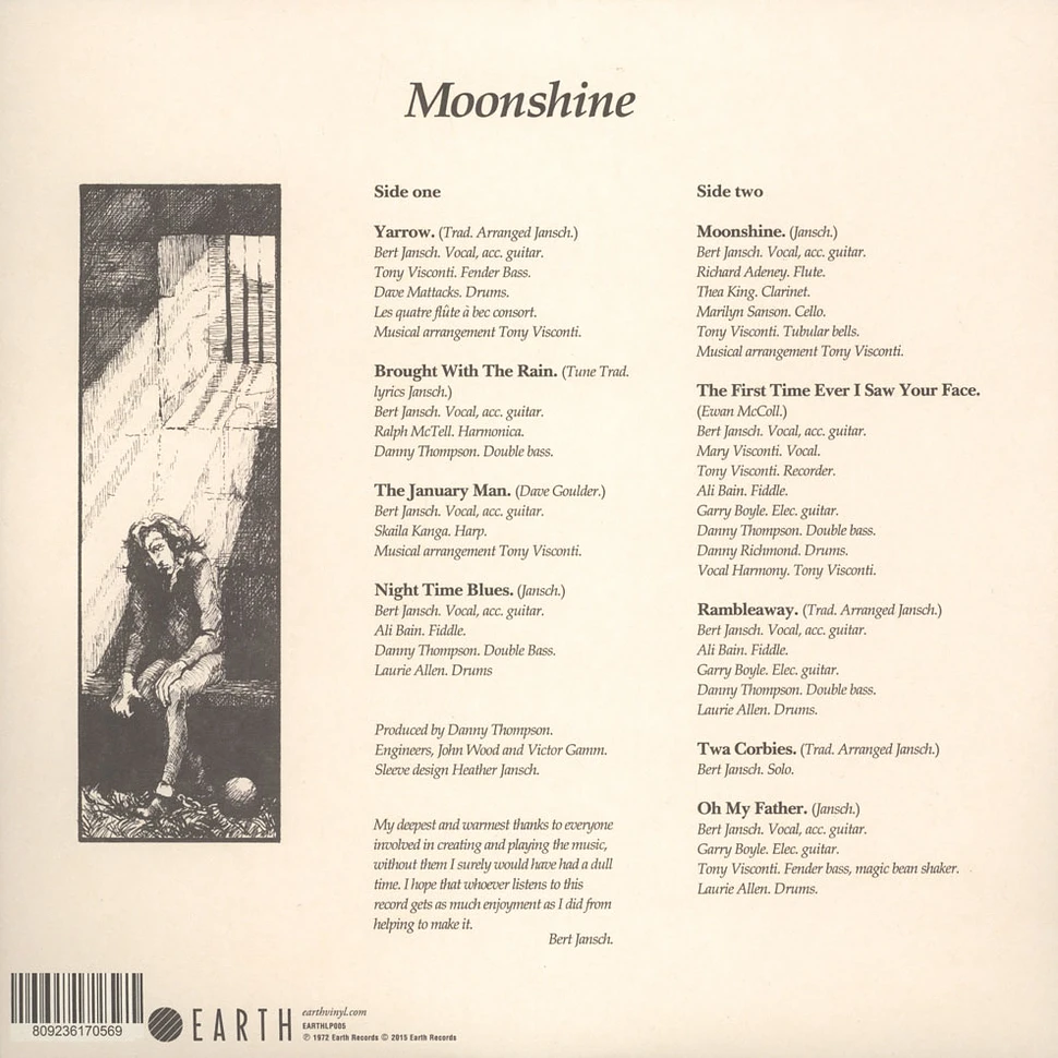Bert Jansch - Moonshine Picture Disc