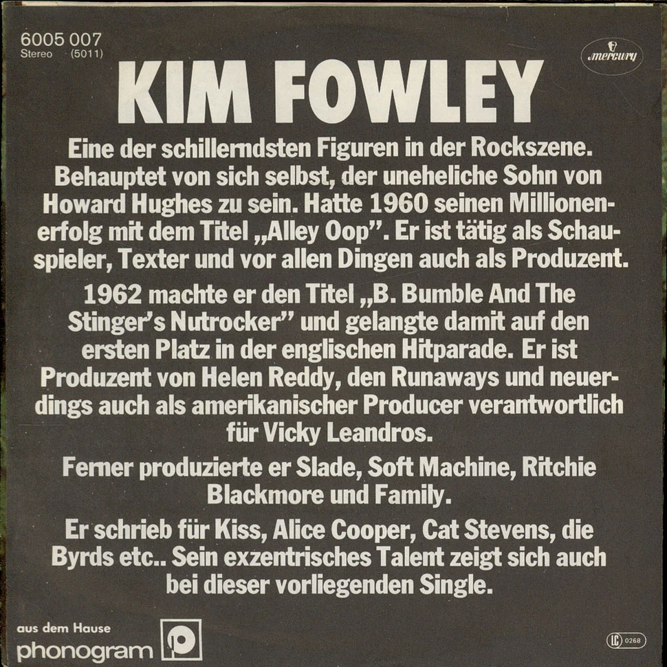 Kim Fowley - Control