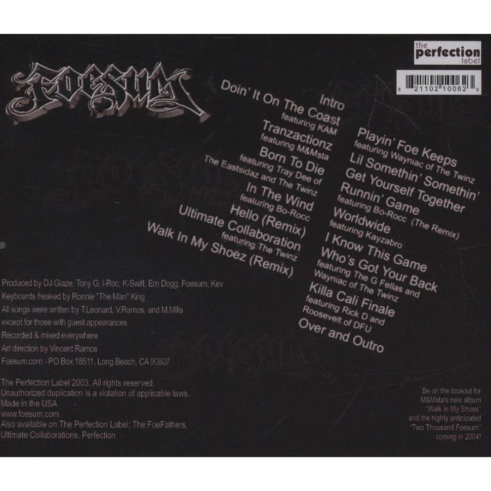 Foesum - The Greatest Hits Volume 1