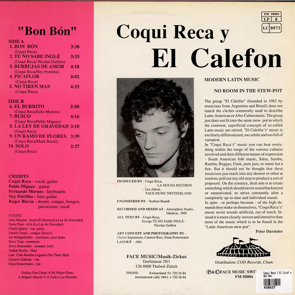 Coqui Reca Y El Calefón - Bon Bón
