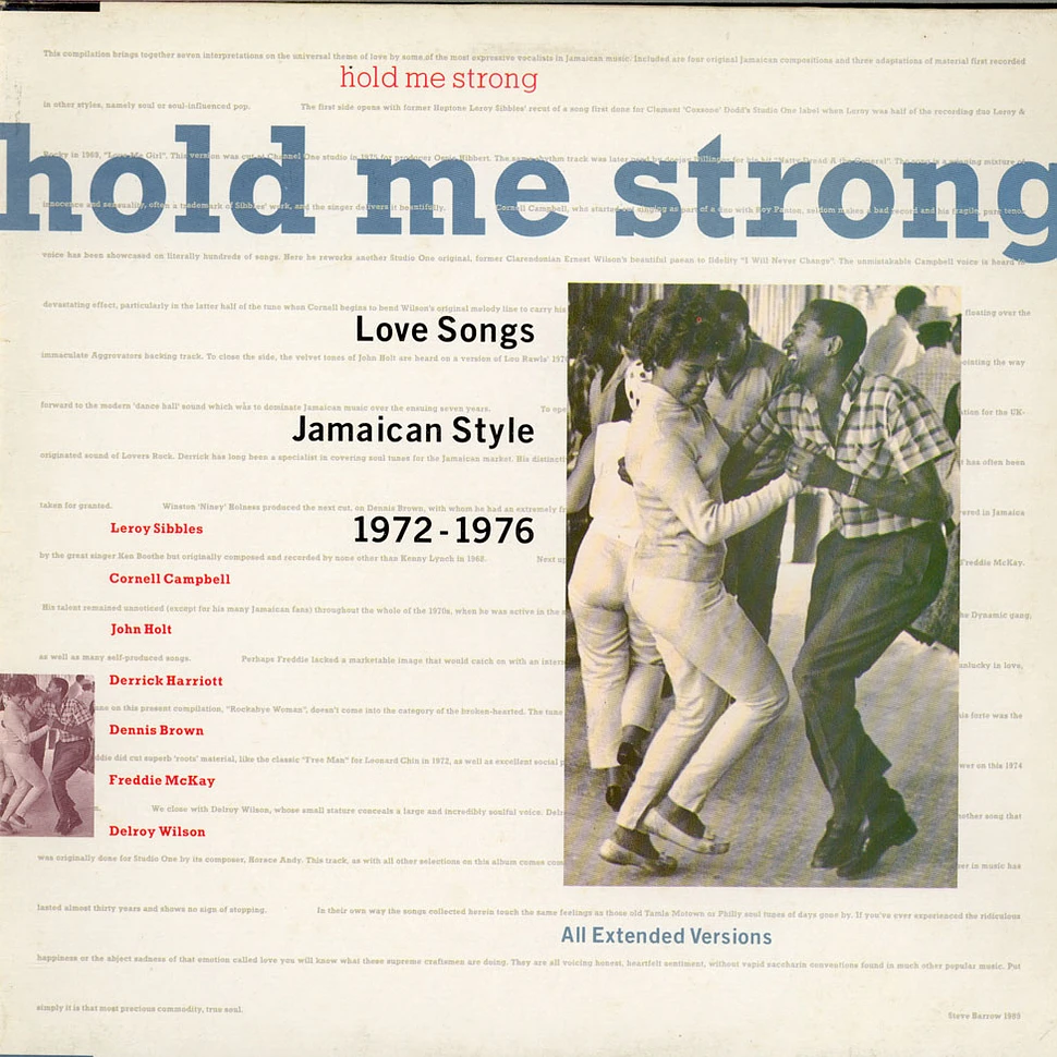 V.A. - Hold Me Strong, Love Songs Jamaican Style 1972-1976
