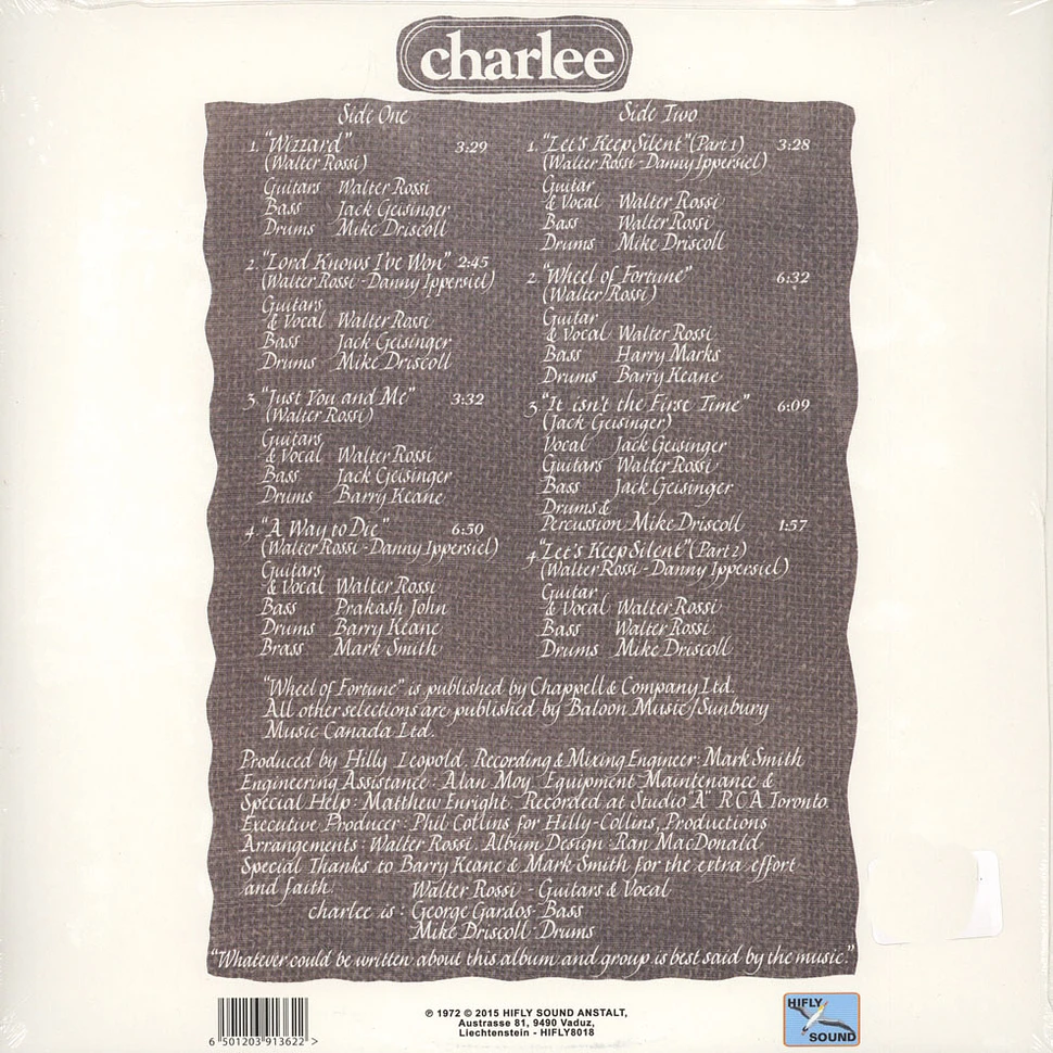 Charlee - Charlee Black Vinyl Edition