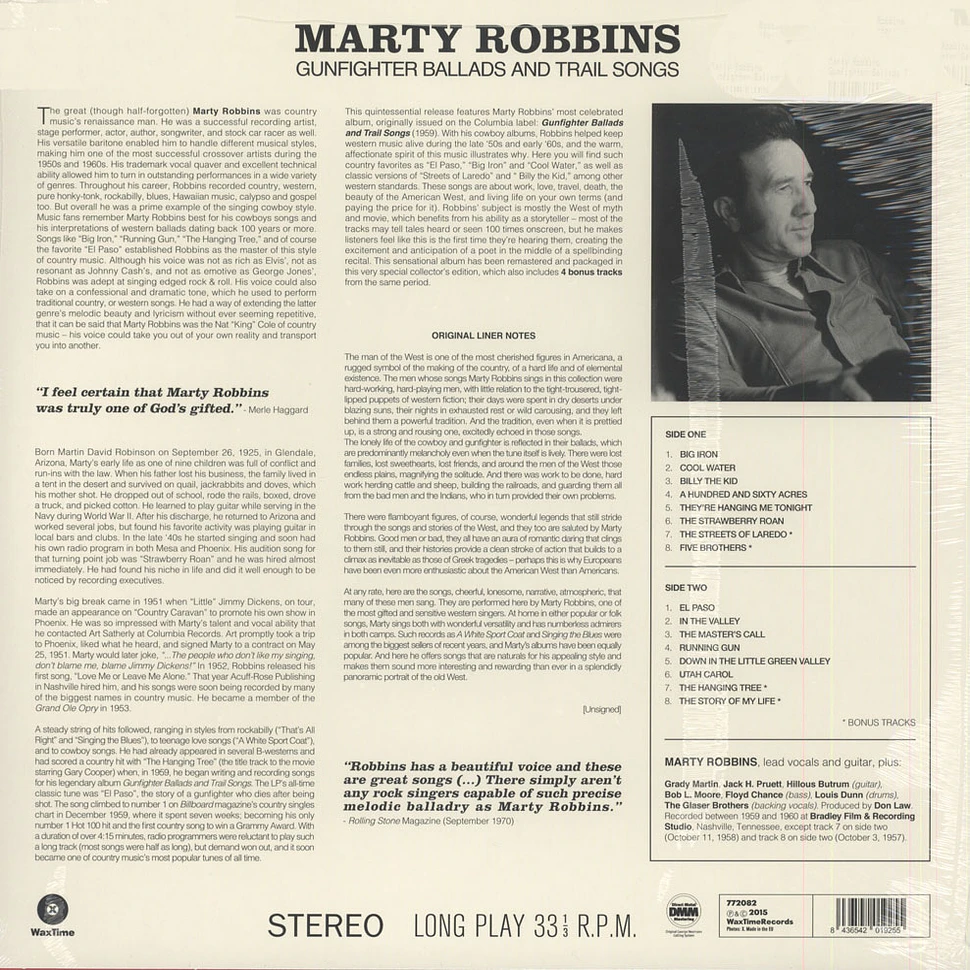 Marty Robbins - Gunfighter Ballads Trail Songs