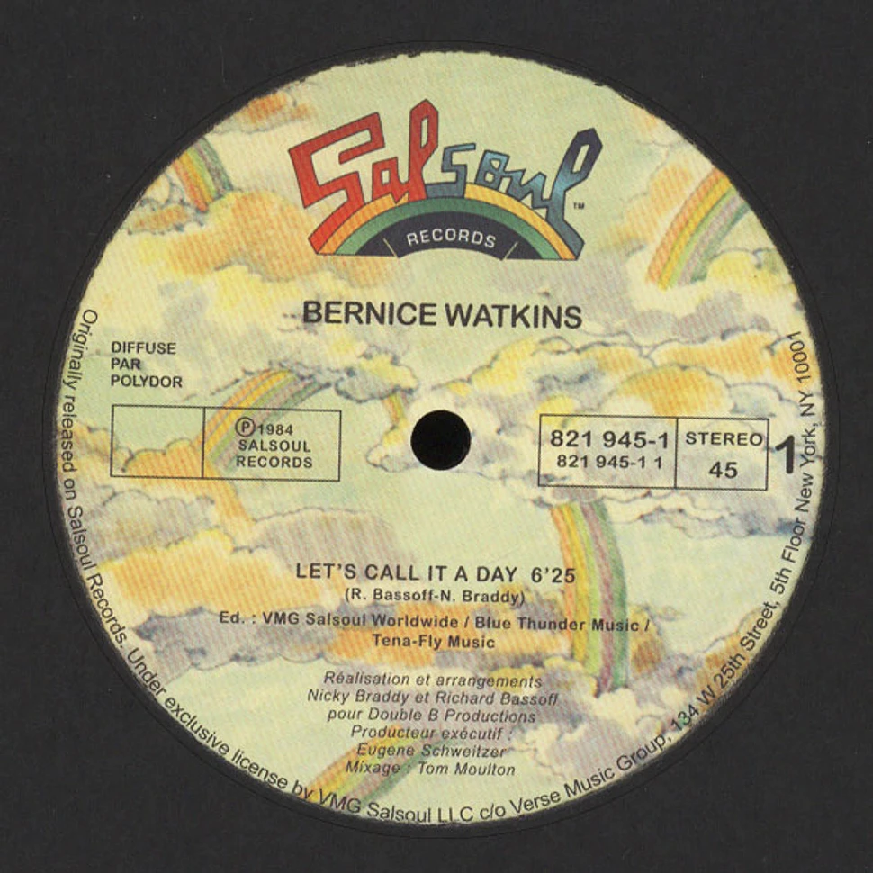 Bernice Watkins - Let's Call It A Day