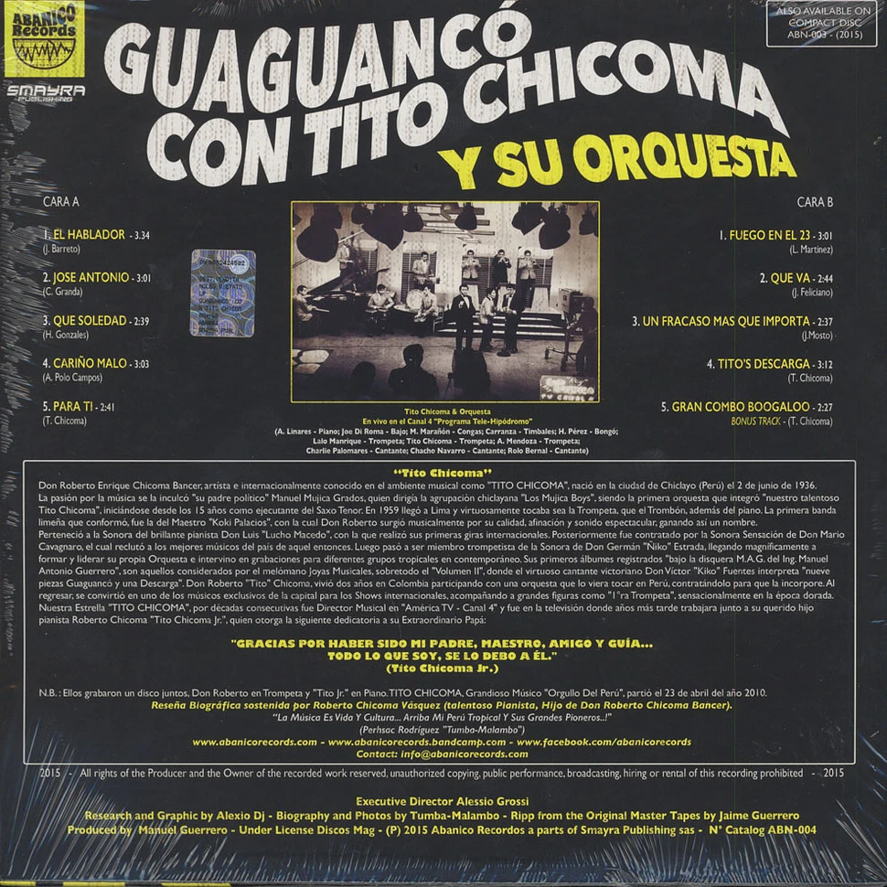 Tito Chicoma Y Su Orquesta - Guaguanco Con Tito Chicoma