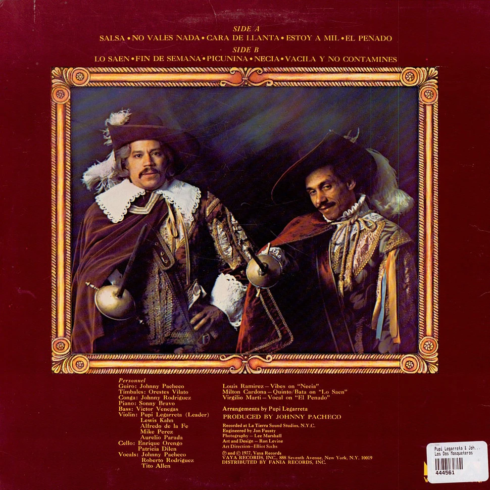 Pupi Legarreta & Johnny Pacheco - Los Dos Mosqueteros - The Two Musketeers
