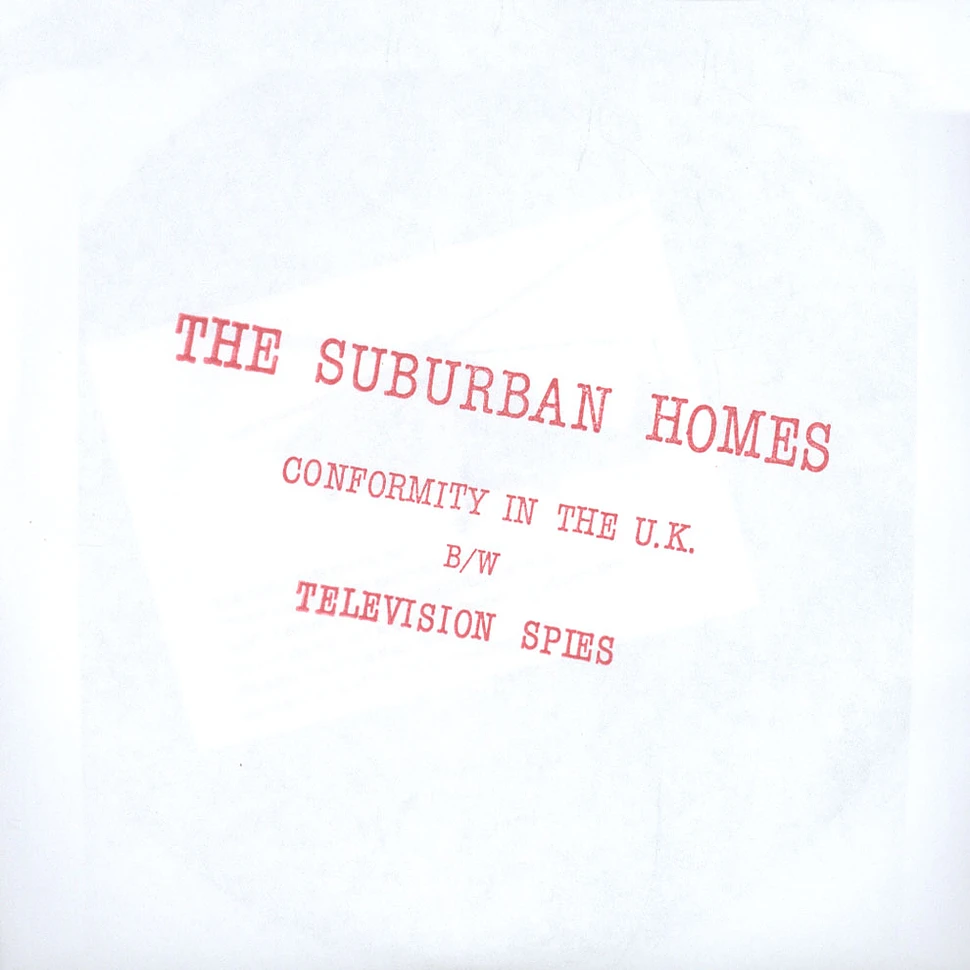 Suburban Homes - Conformity In The UK / Television Spies