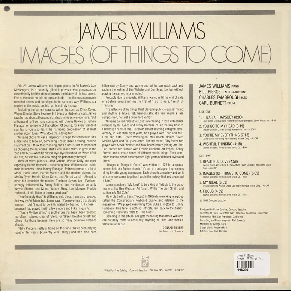 James Williams - Images (Of Things To Come)