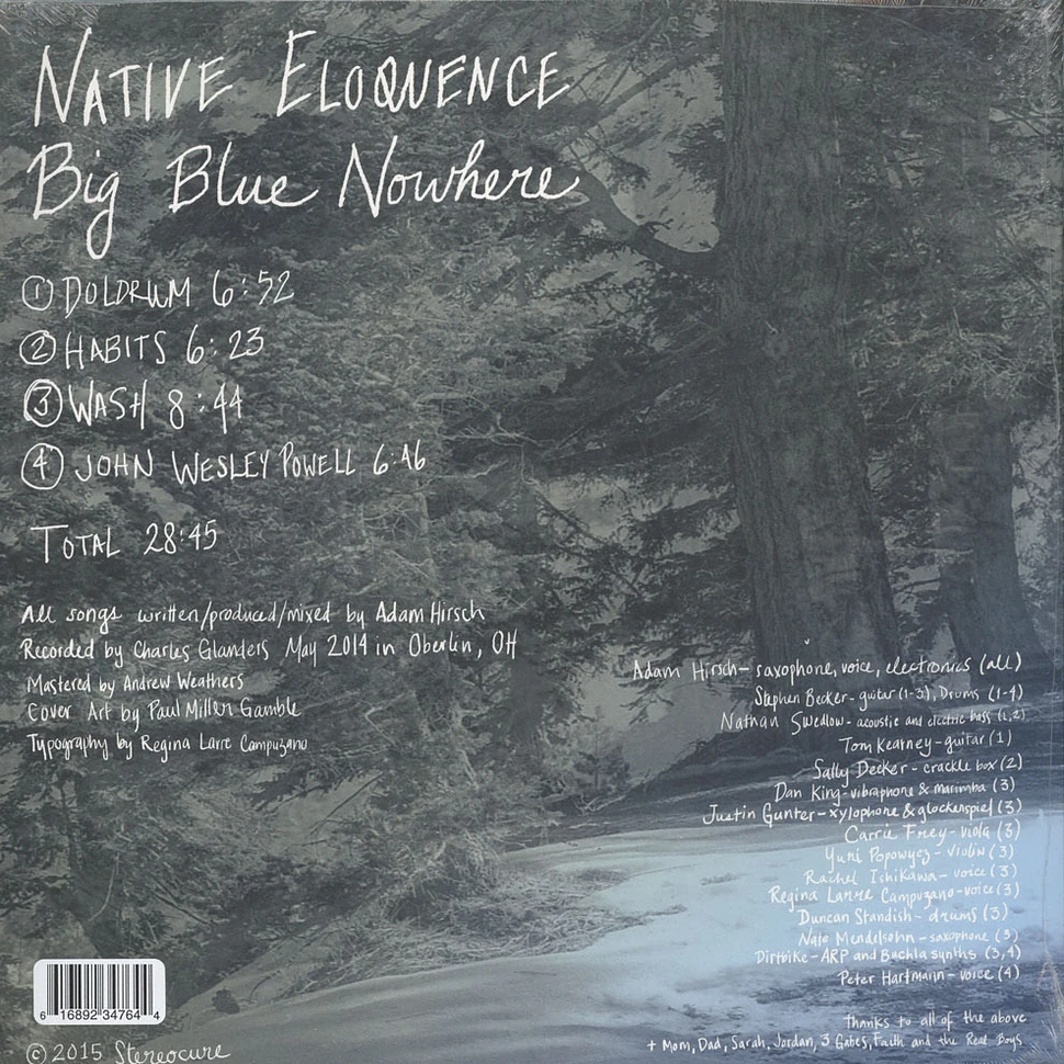 Native Eloquence - Big Blue Nowhere
