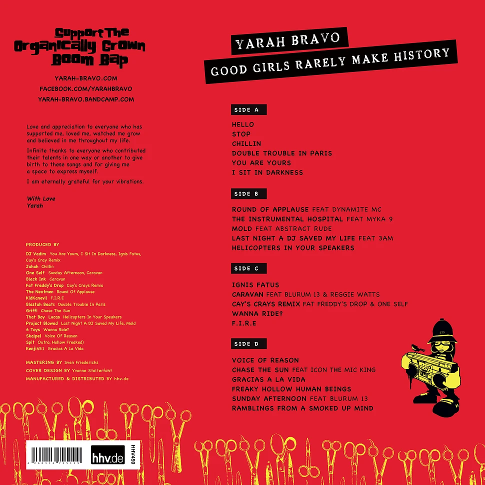 Yarah Bravo - Good Girls Rarely Make History Red Vinyl Edition
