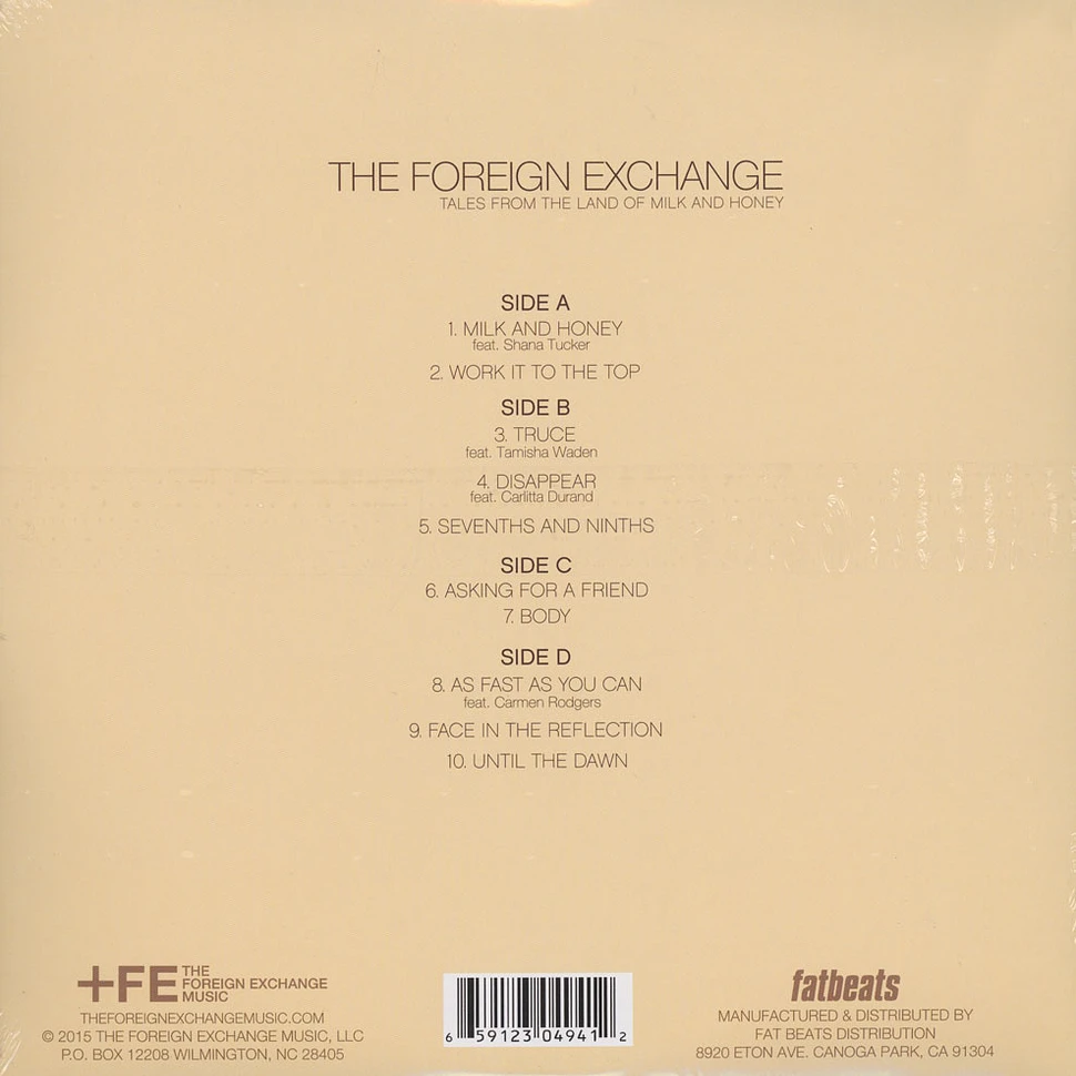 The Foreign Exchange - Tales From The Land Of Milk And Honey Colored Vinyl Edition