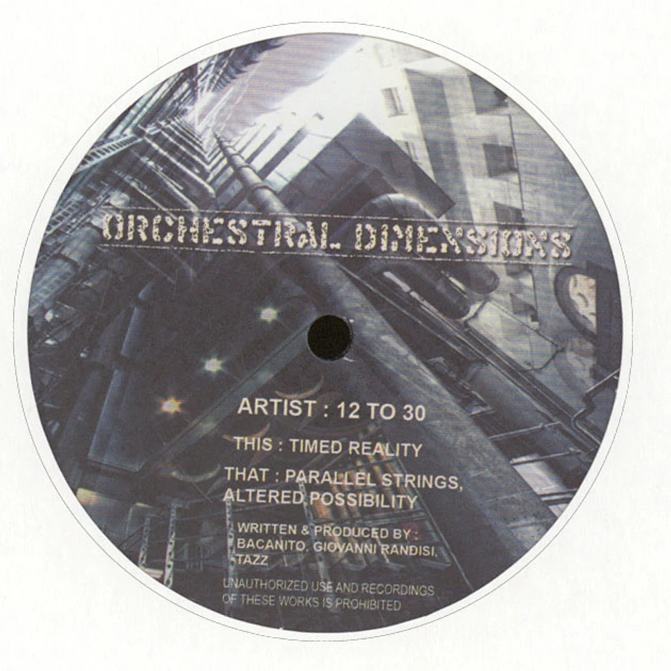 12 To 30 - Orchestral Dimensions EP