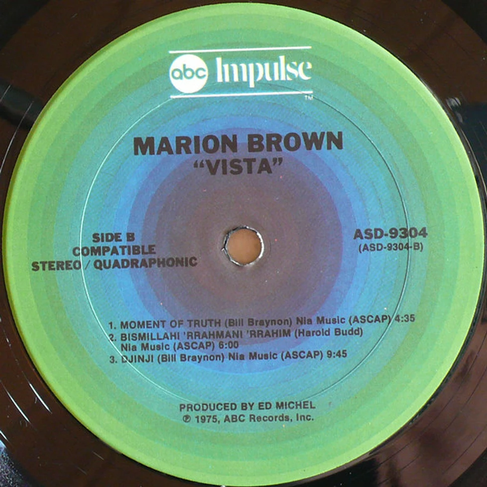 Marion Brown - Vista