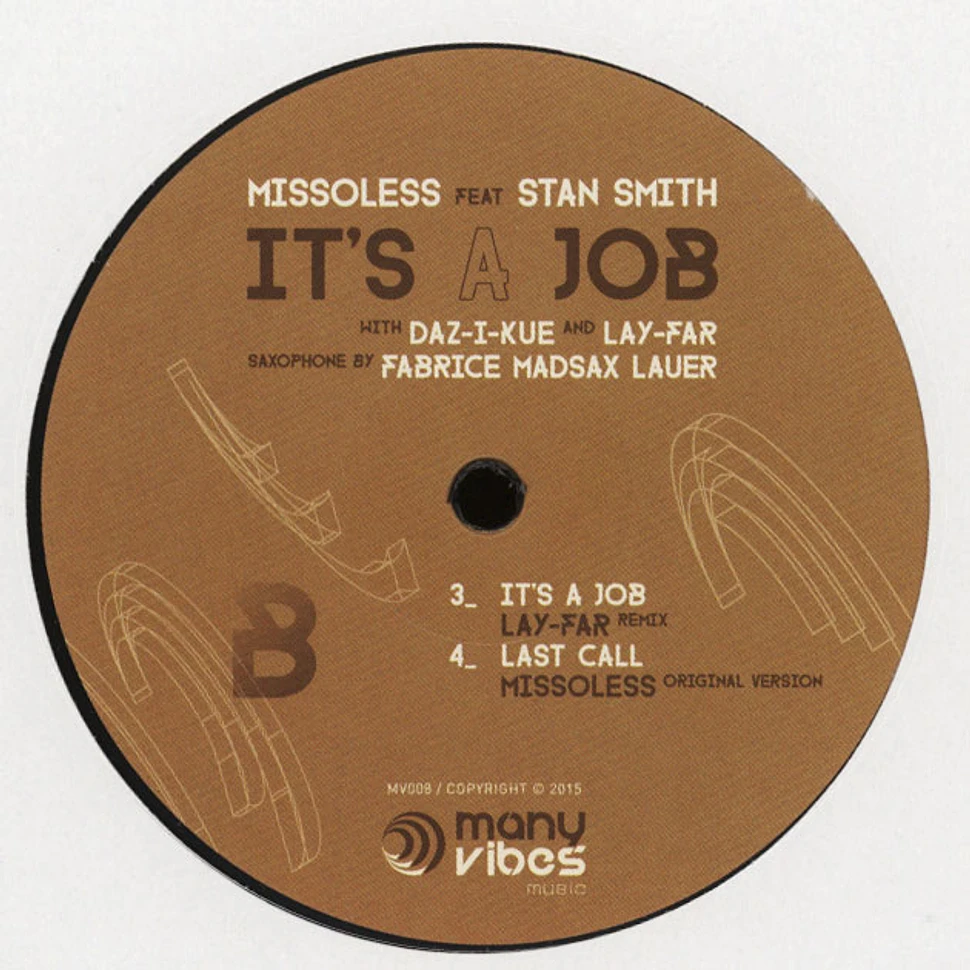 Missoless - It's A Job Feat. Stan Smith
