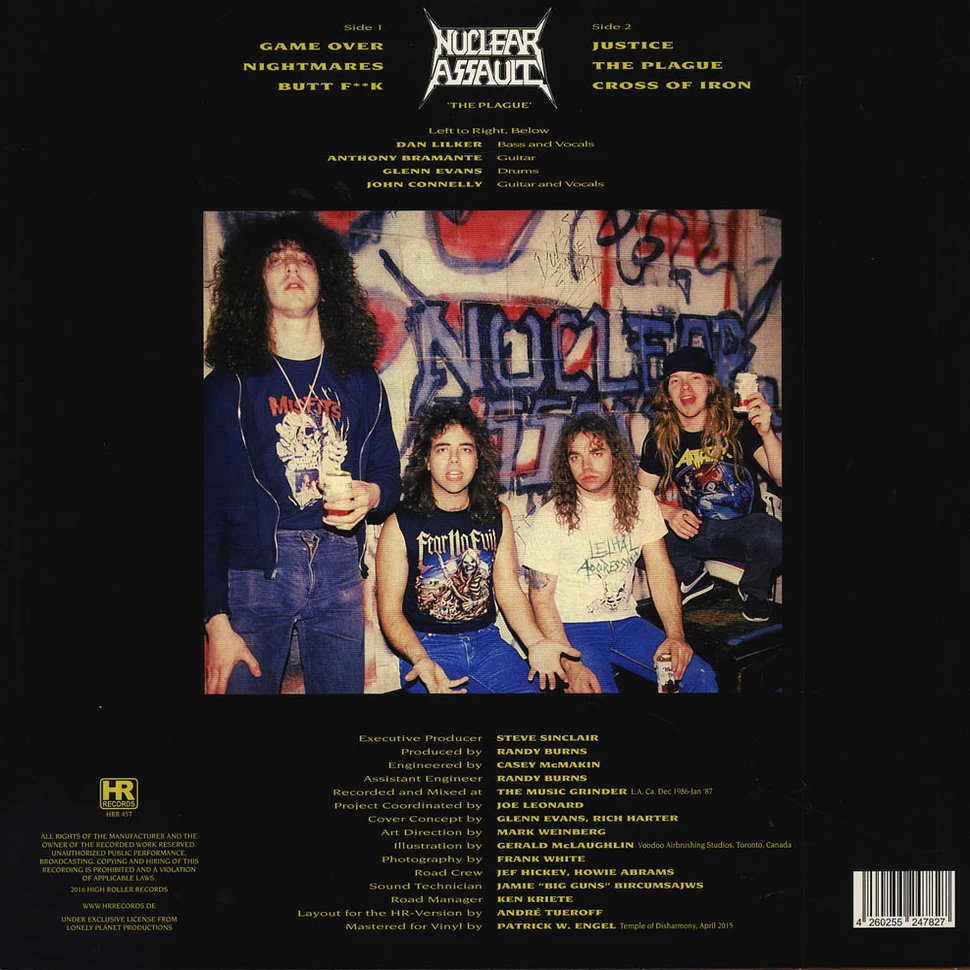 Nuclear Assault - The Plague Black Vinyl Edition