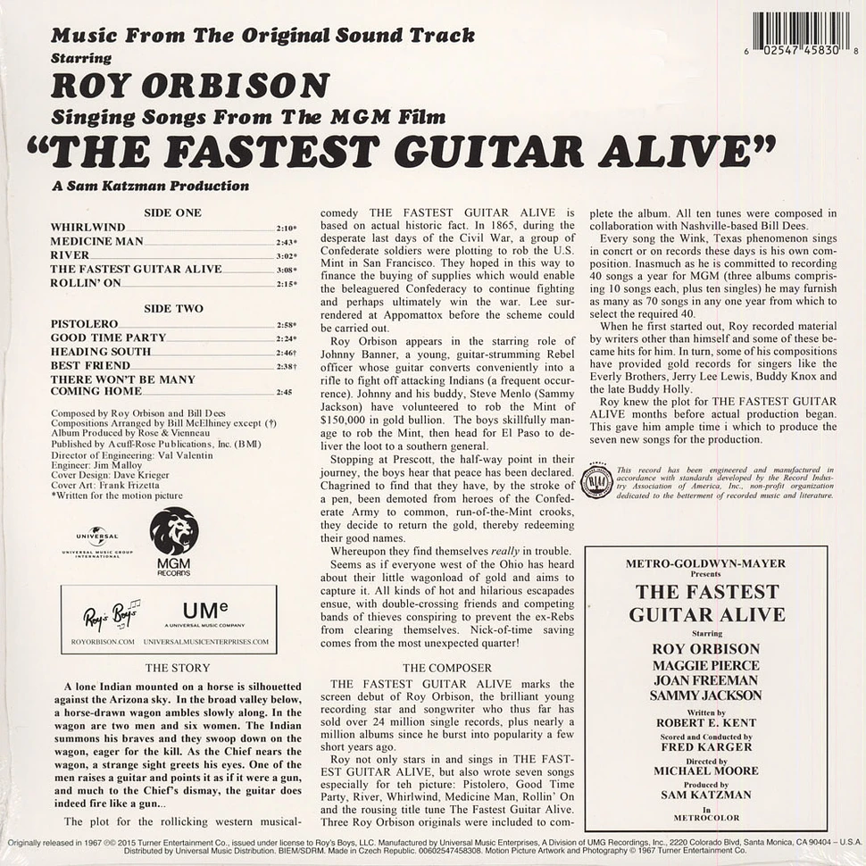 Roy Orbison - Fastest Guitar Alive