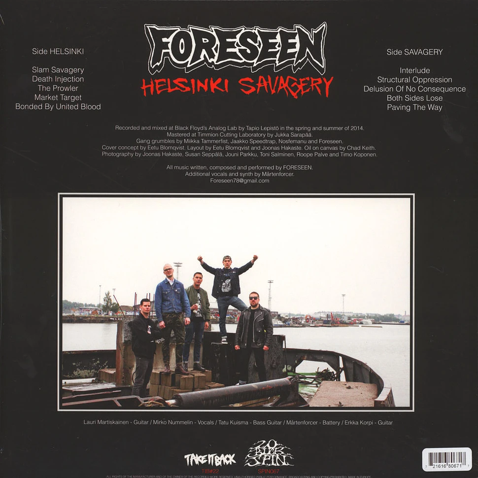 Foreseen HKI - Helsinki Savagery Purple Vinyl Edition