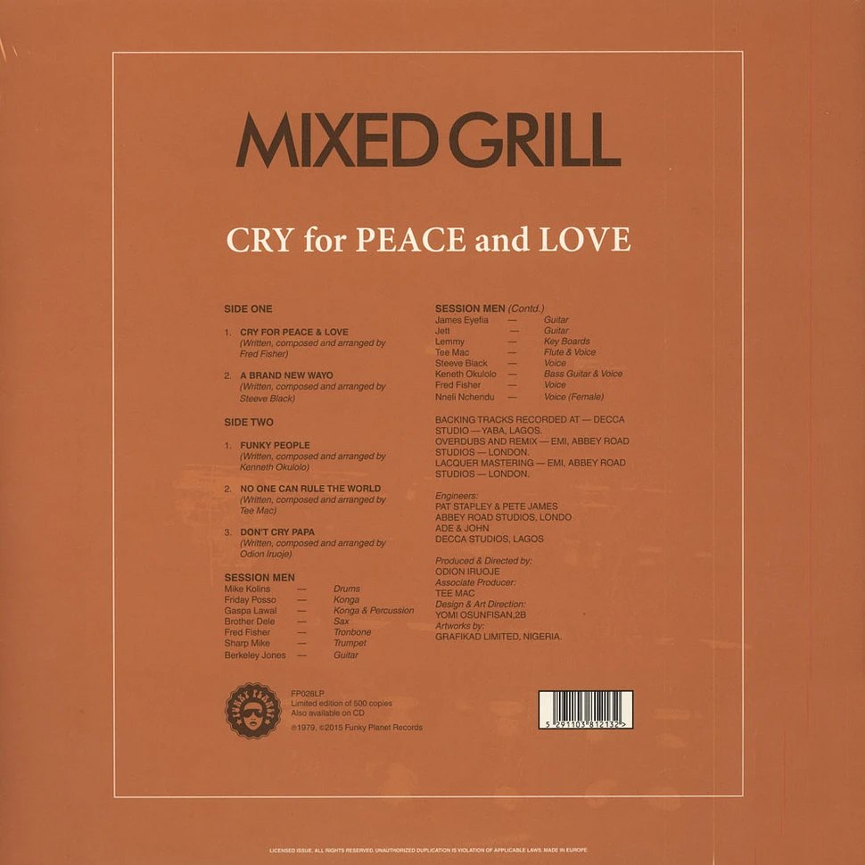Mixed Grill - Cry For Peace And Love
