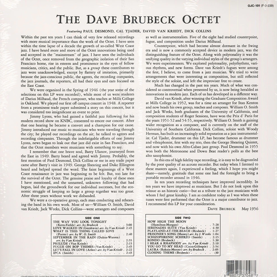 Dave Brubeck Octet - Dave Brubeck Octet