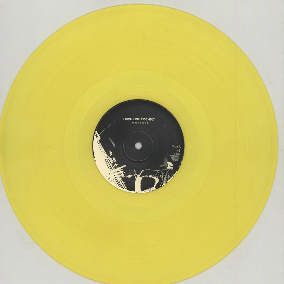 Front Line Assembly - Comatose Yellow Vinyl Edition