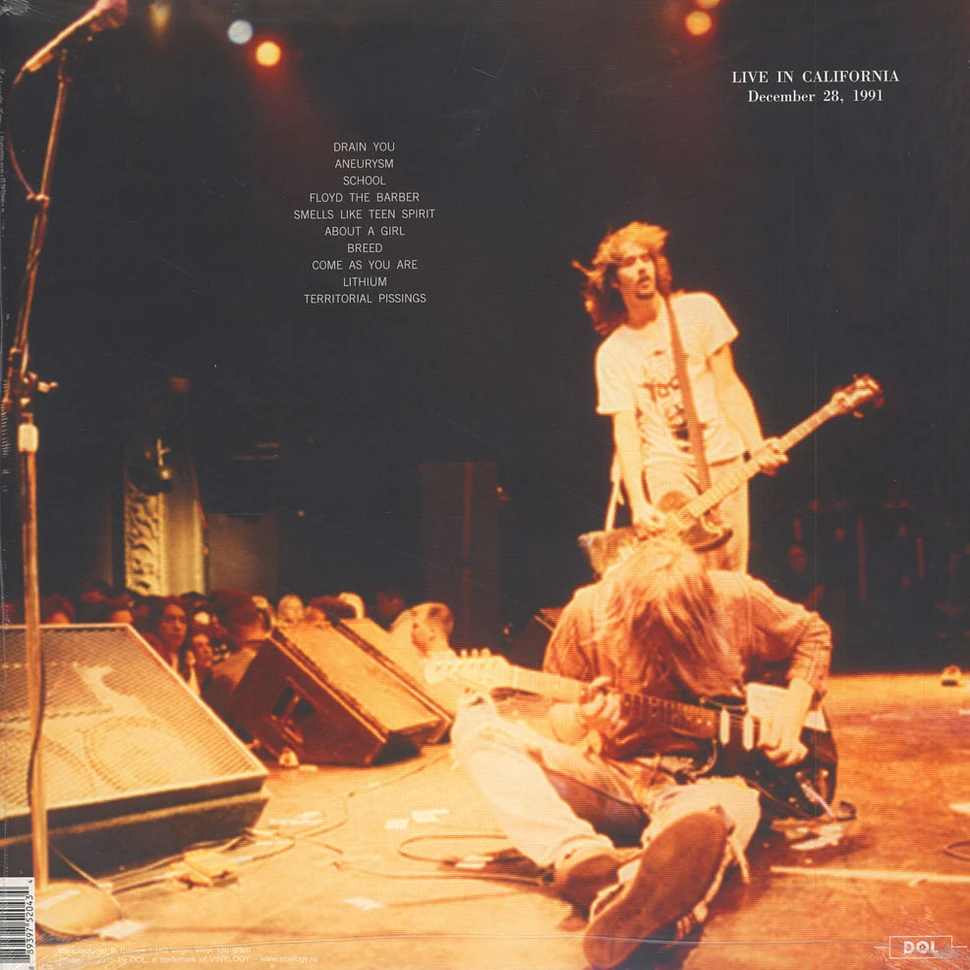 Nirvana - Live At Pat O’ Brian Pavillion Del Mar, CA, December 28th, 1991 180g Vinyl Edition