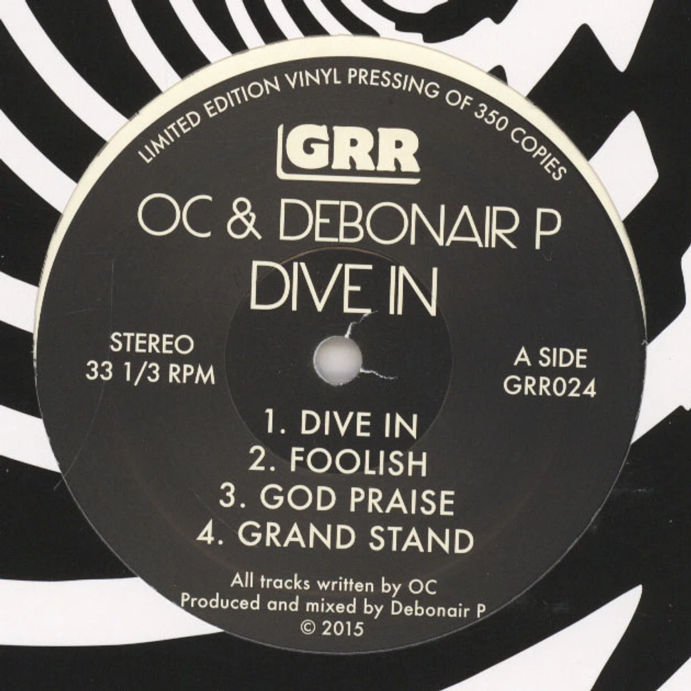 OC (DITC) & Debonair P - Dive In EP White Vinyl Edition