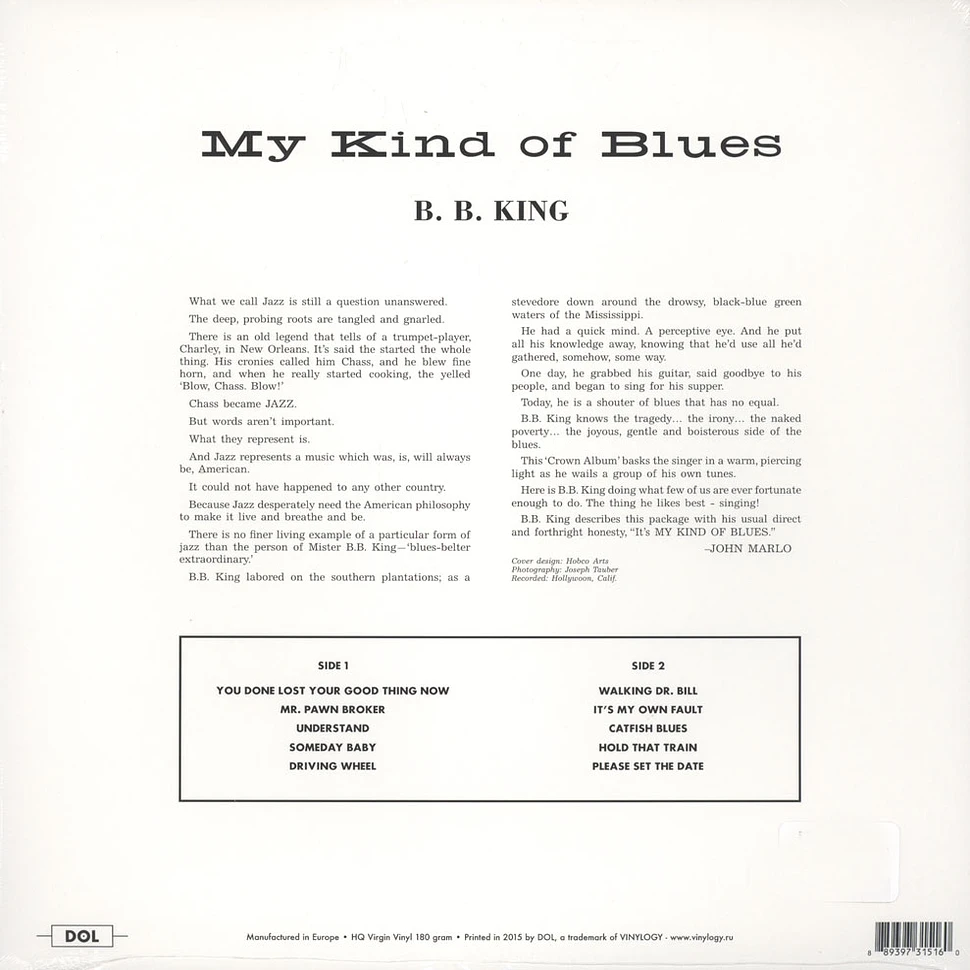 B.B. King - My Kind Of Blues 180g Vinyl Edition