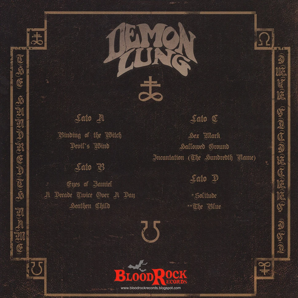 Demon Lung - The Hundredth Name Black Vinyl Edition