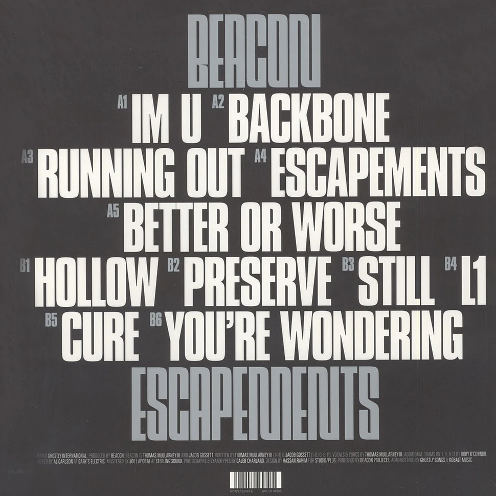 Beacon - Escapements Black Vinyl Edition