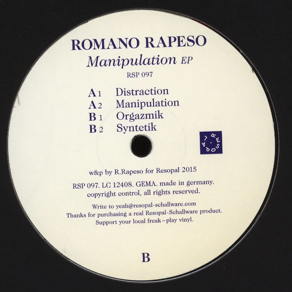 Romano Rapeso - Manipulation EP