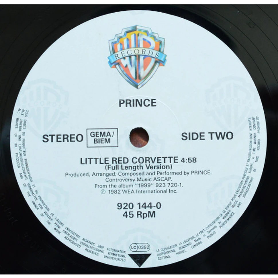 Prince - 1999 / Little Red Corvette