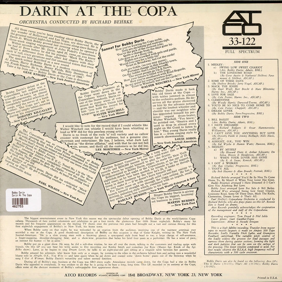 Bobby Darin - Darin At The Copa