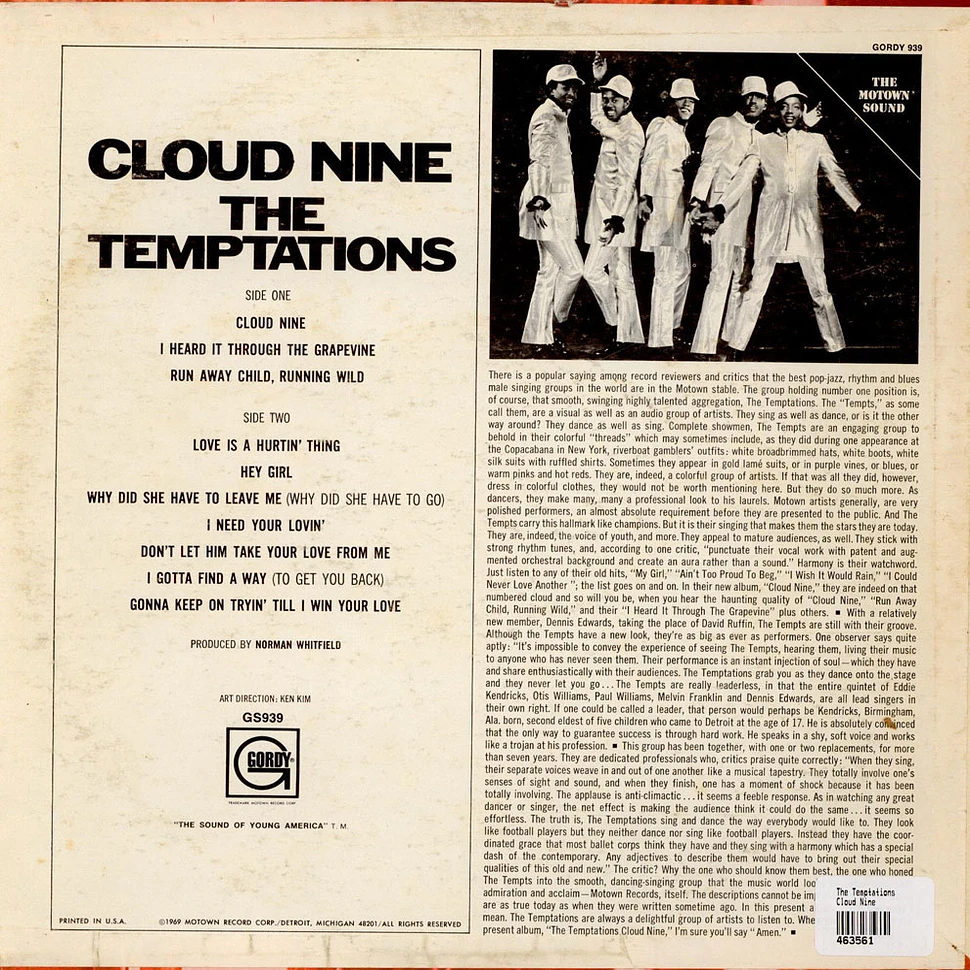 The Temptations - Cloud Nine