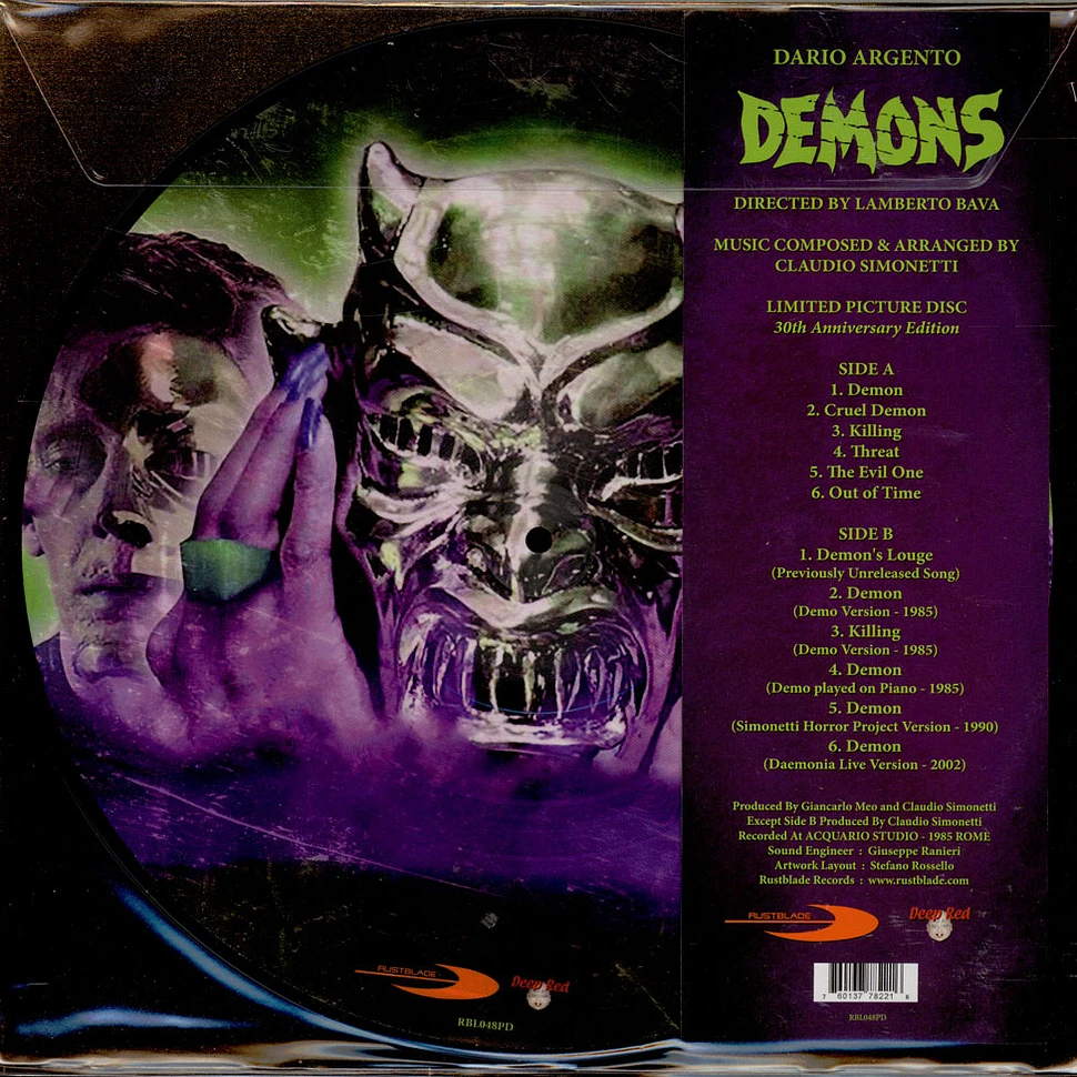 Claudio Simonetti - OST Demons Picture Disc Edition