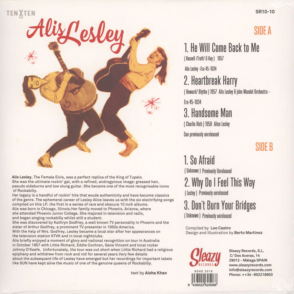 Alis Lesley - He Will Come Back To Me